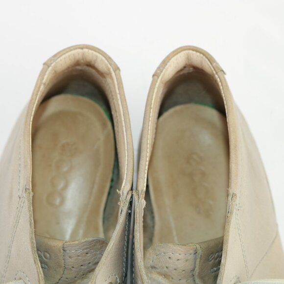 ECCO Womens Damara Boots Size 11 Tan Leather Lace Up Chukka Booties Comfy Casual - Picture 9 of 12